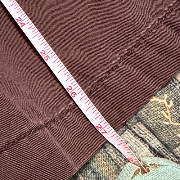 JM Collection Petite Dark Brown Cotton Pants cropped - Picture 7 of 8